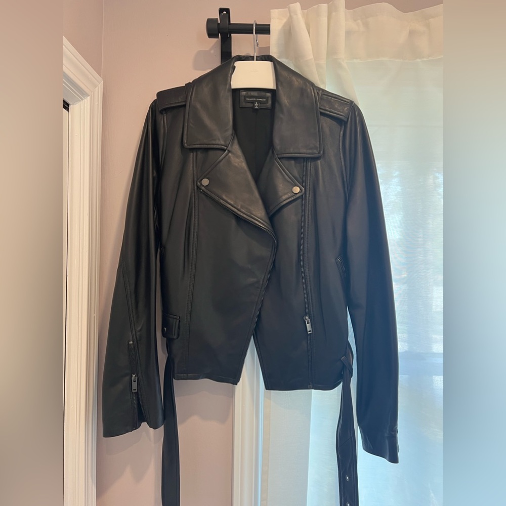 UNIVERSAL STANDARD Leeron leather moto jacket